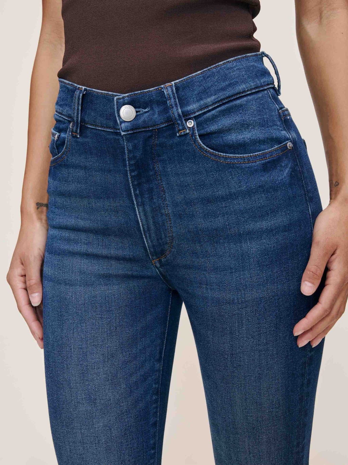 Bridget Boot - Raindrop mid indigo high-rise sculpting jeans by DL1961 Women's Pants HCO