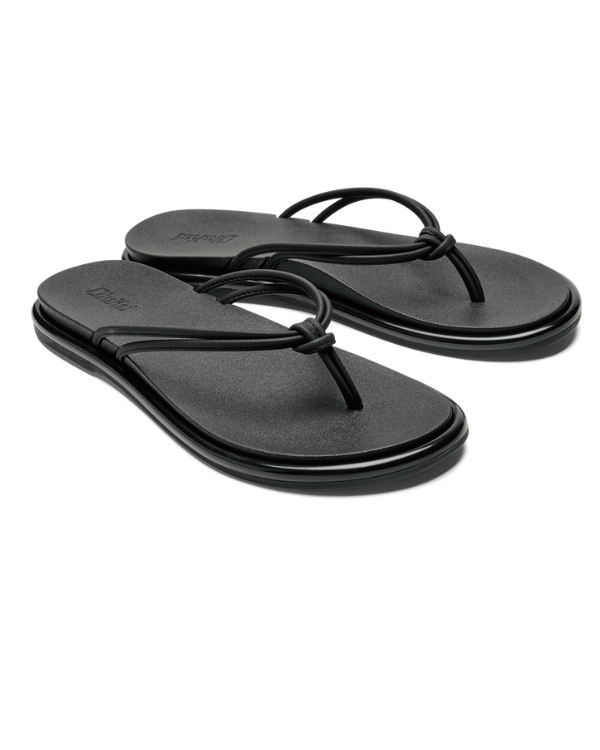 Aka - W' black minimalist sandals by OLUKAI, women's shoes, Olukai, HCO Sandals boutique