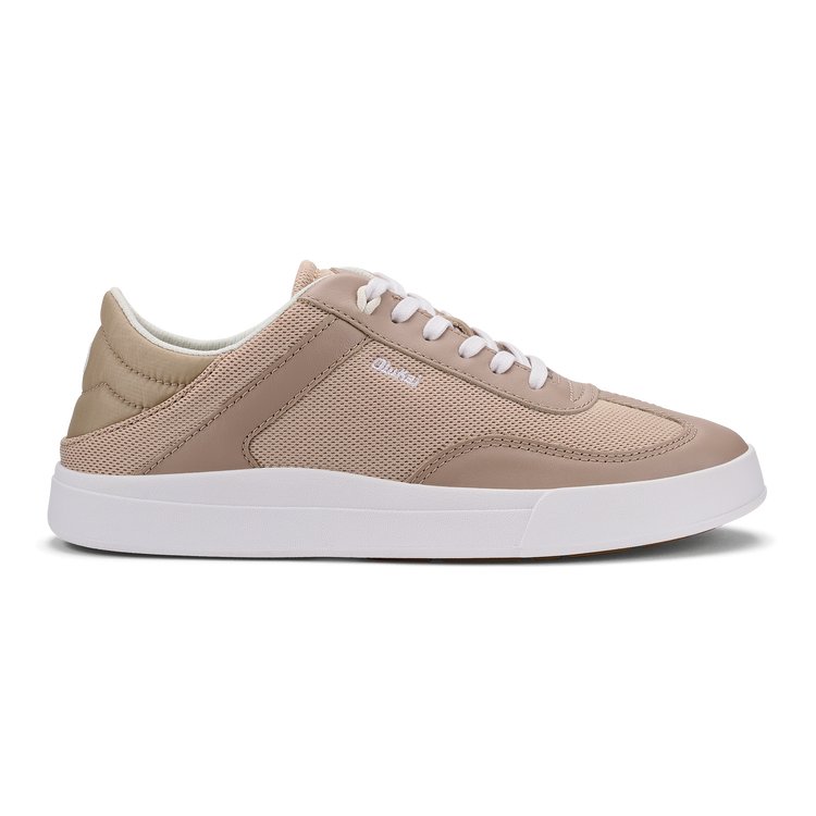 Ha'Upu Hulu - W in soft willow knit and leather with sleek white sole, OLUKAI women's shoes HCO