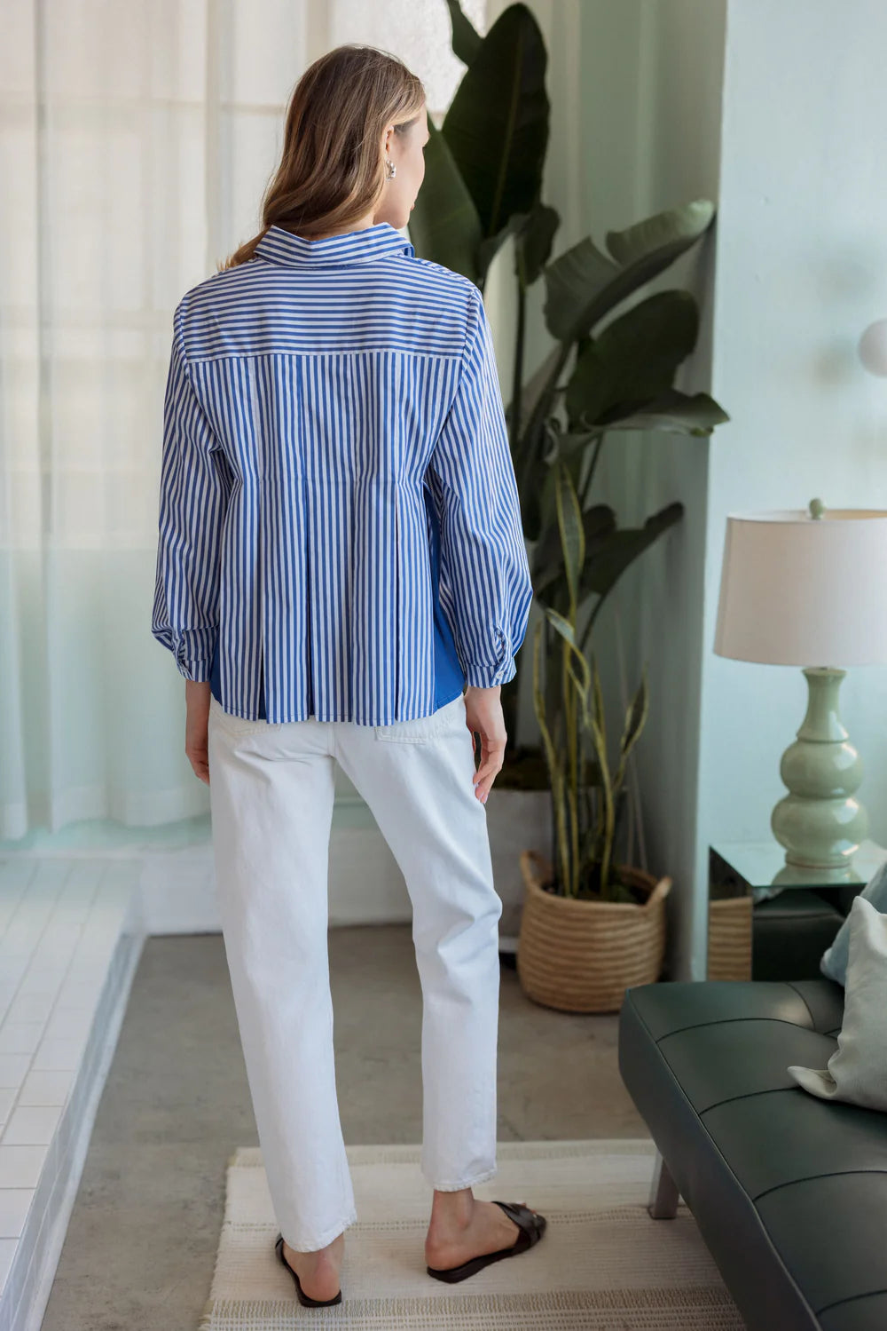 Jenn Shirt W/Pleating Details