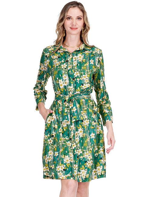 short long sleeve summer dresses Short Sleeve Modest Summer Dress L / Dark Blue