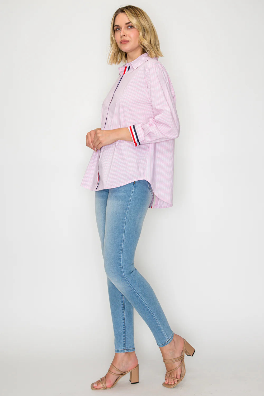 Jasmine Cotton Pinstripe Shirt