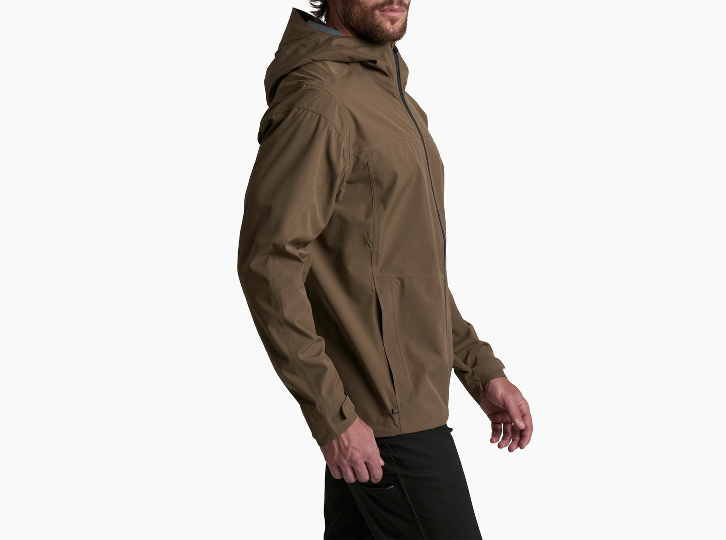 M Stretch Voyagr Jacket in brown with breathable waterproof fabric by KUHL at HCO Fredericksburg