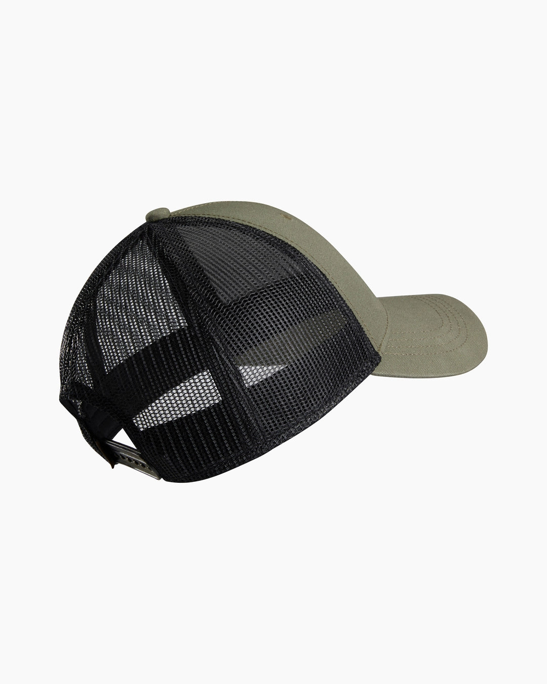 Kuhl Trucker - Olive men's trucker hat with black stretch mesh back and snapback, curated Fredericksburg Texas