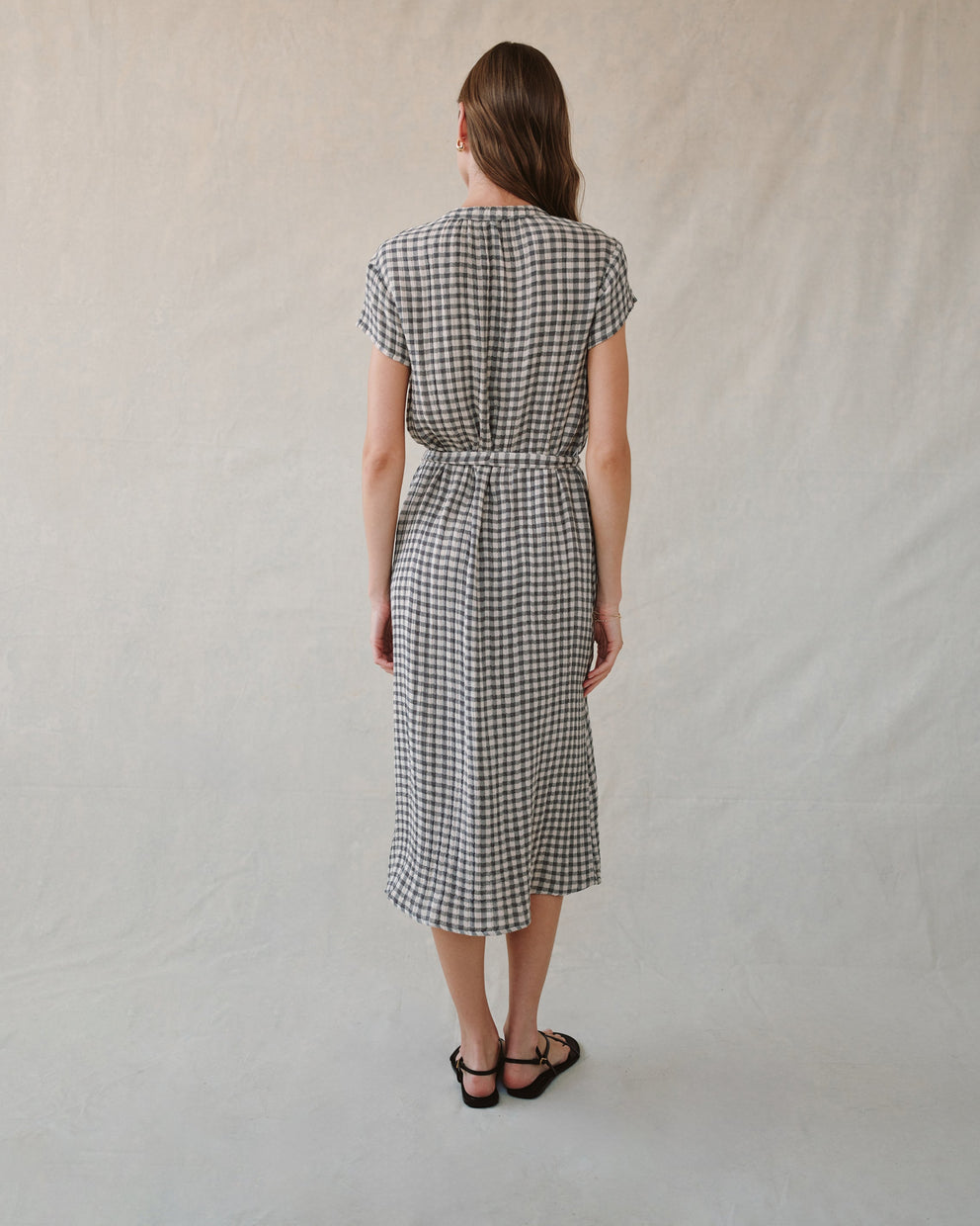 Cap Sleeve Maxi Shirt Dress