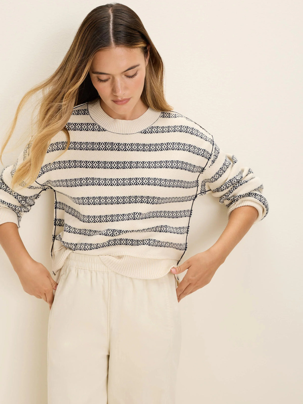 Cotton Jacquard Sweater