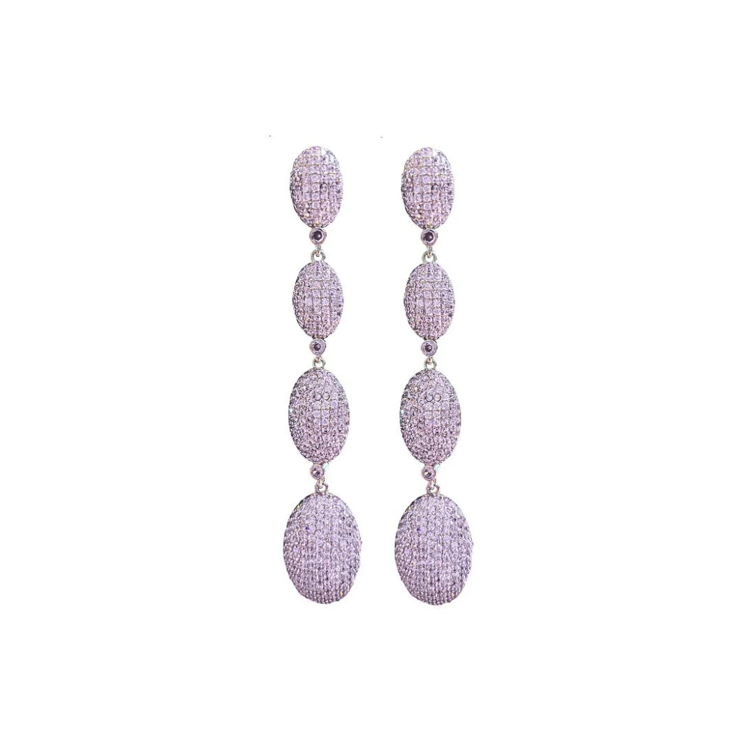 Date Night Drops elongated oval crystal drop earrings, ACCESSORY CONCIERGE Women’s Jewelry HCO