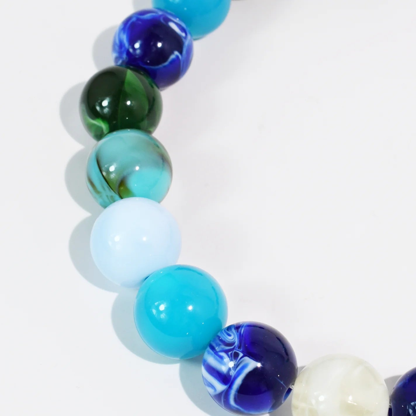 Sea Glass Bead Necklace