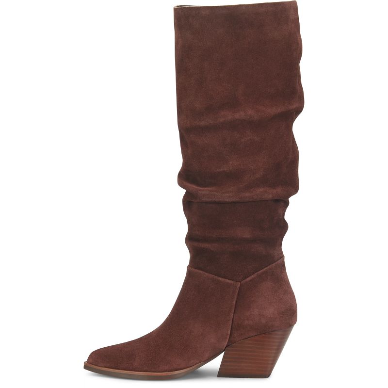 Darlene - Burgundy Suede