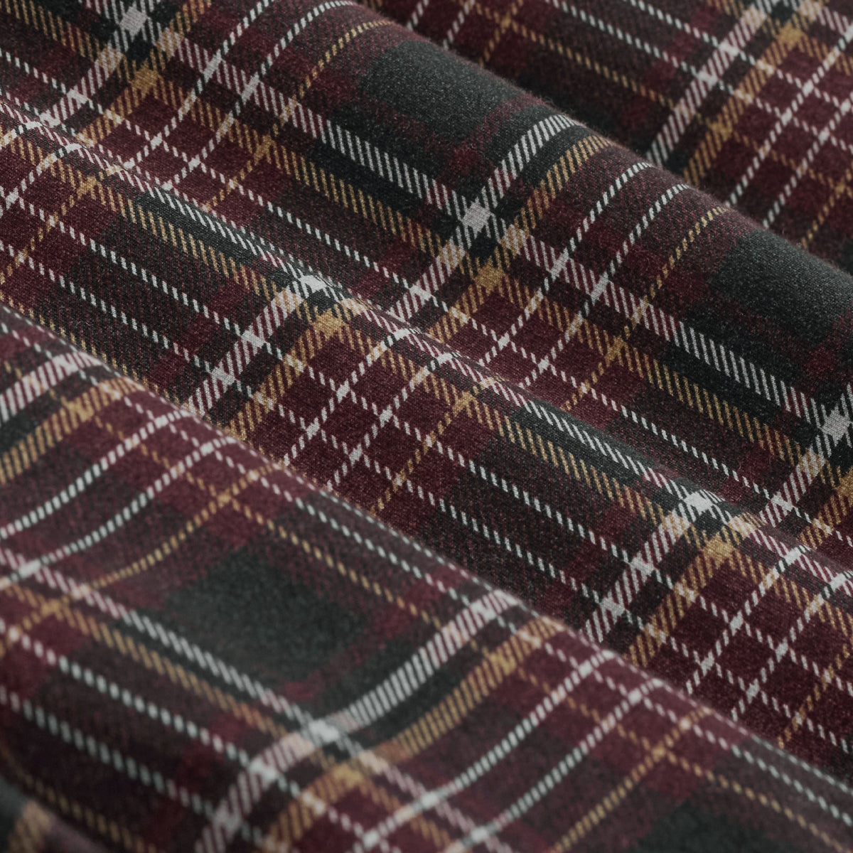 Devon OoohCotton Plaid Shirt - Burgundy