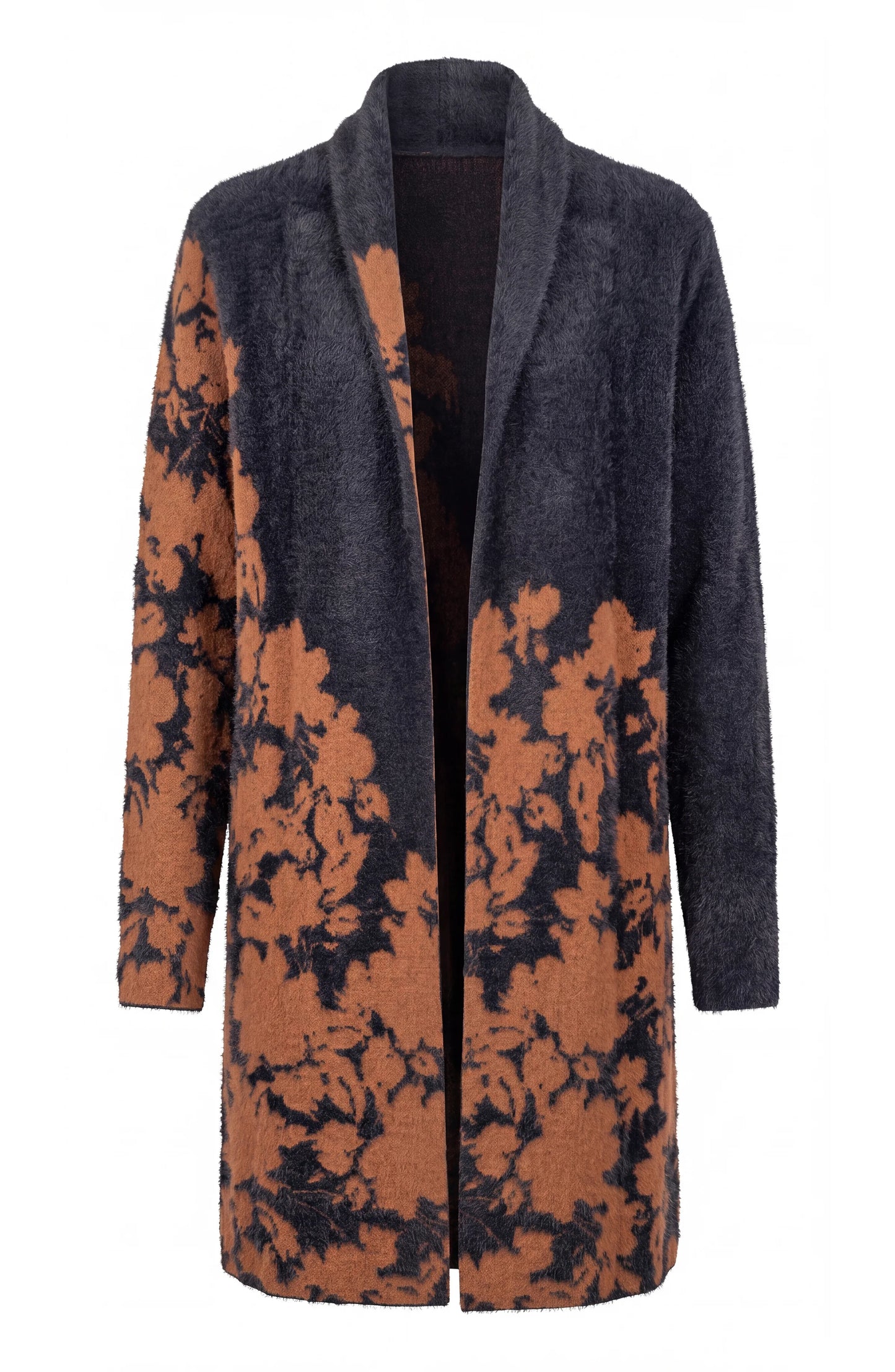 Open Front Coatigan Sweater black women's knit coat by LIVERPOOL LOS ANGELES
