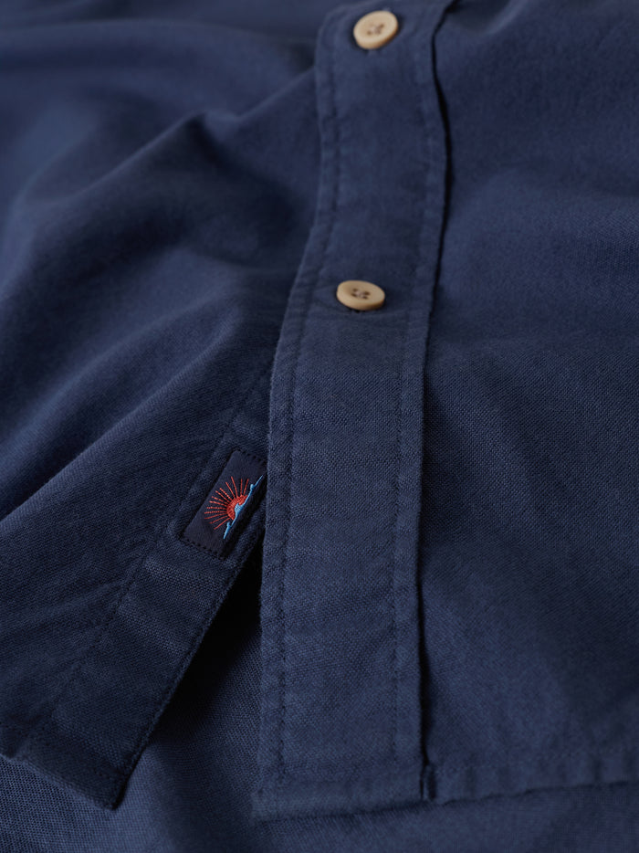 Laundered Oxford Shirt - River Navy