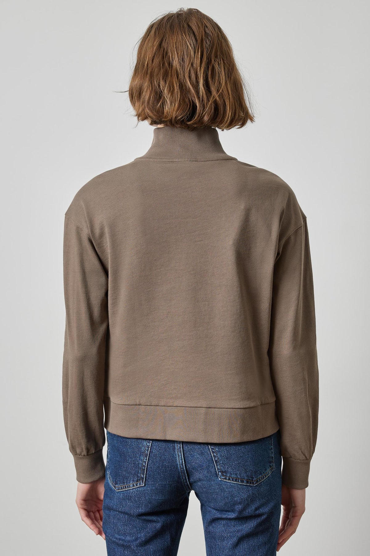 Mock Neck Cardigan