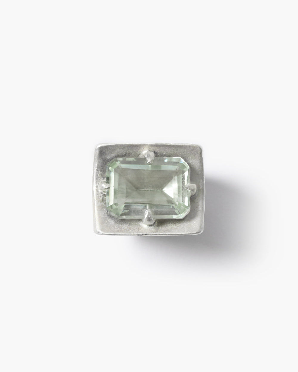 Curve Ring - Green Amethyst