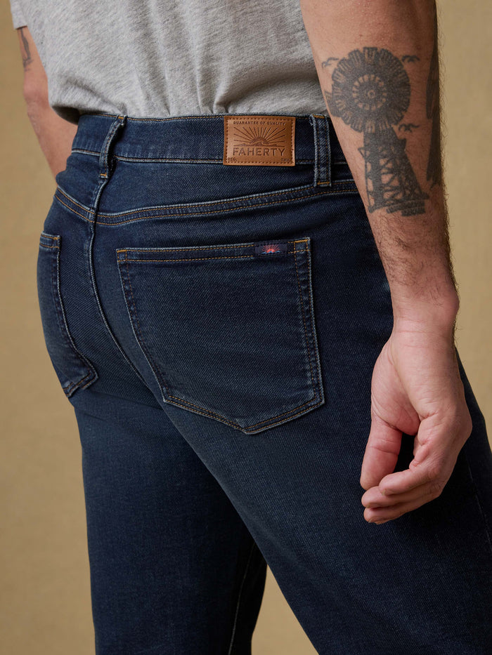 Stretch Terry Indigo 5 Pocket Pant