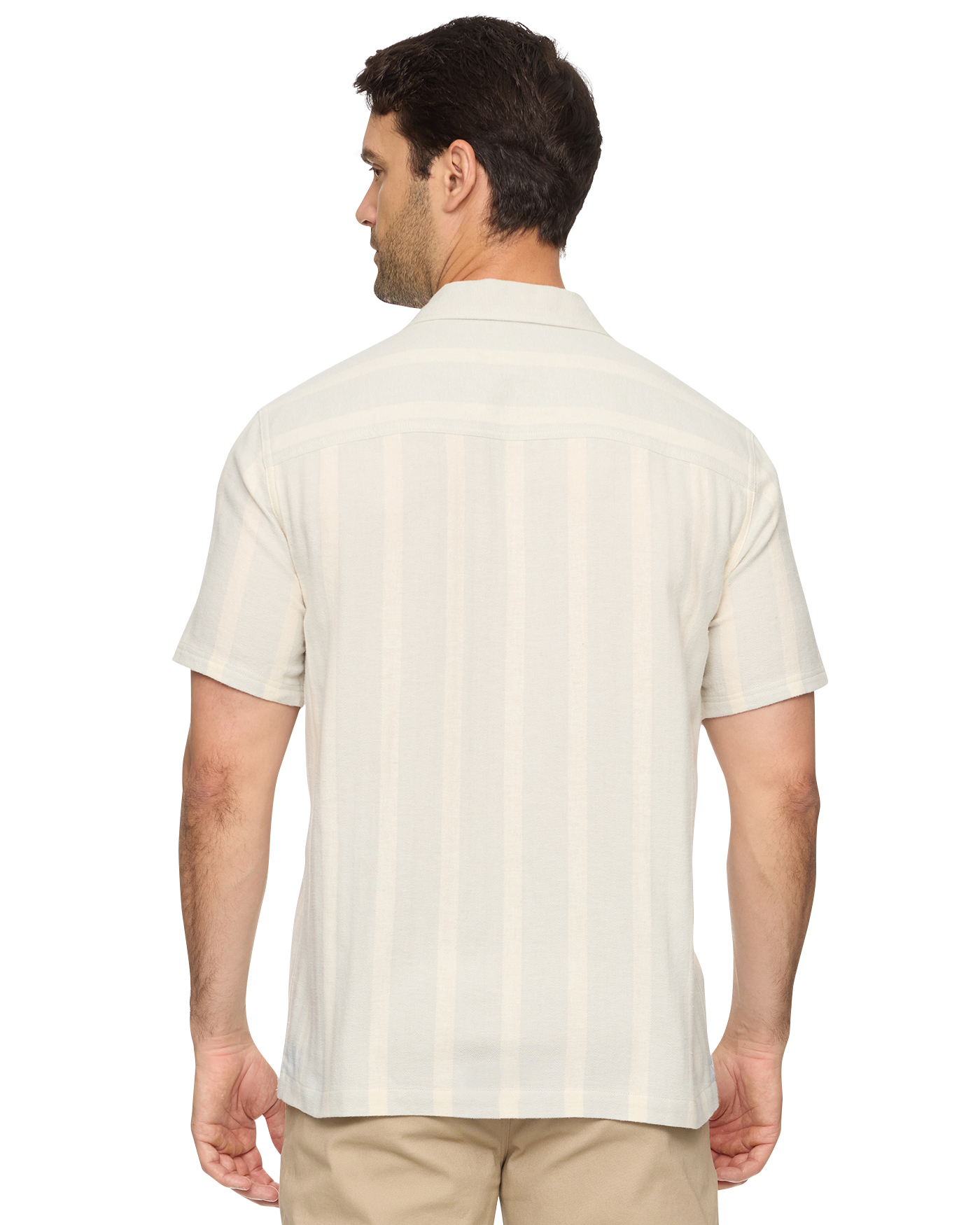 Judson SS Stripe Camp Collar Shirt