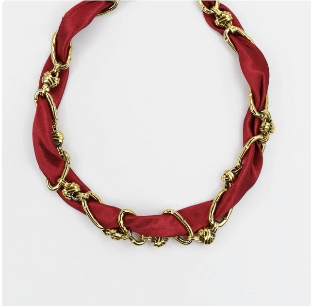 Don't Get It Twisted Maroon Collar