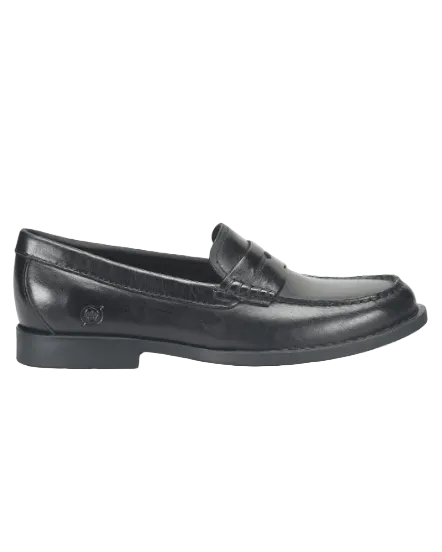 Macie black leather loafer by BORN, women's shoes from Born, HCO collection, Fredericksburg TX