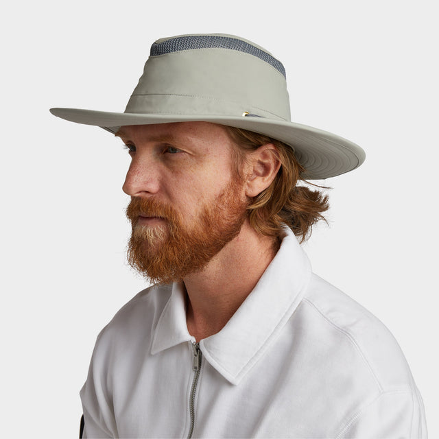 Airflo Broad Brim Ltm6 beige and gray ventilated men's hat by TILLEY, HCO Fredericksburg