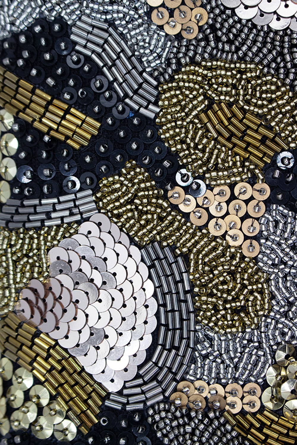 Beaded Double-Side Rectangular Mini Clutch