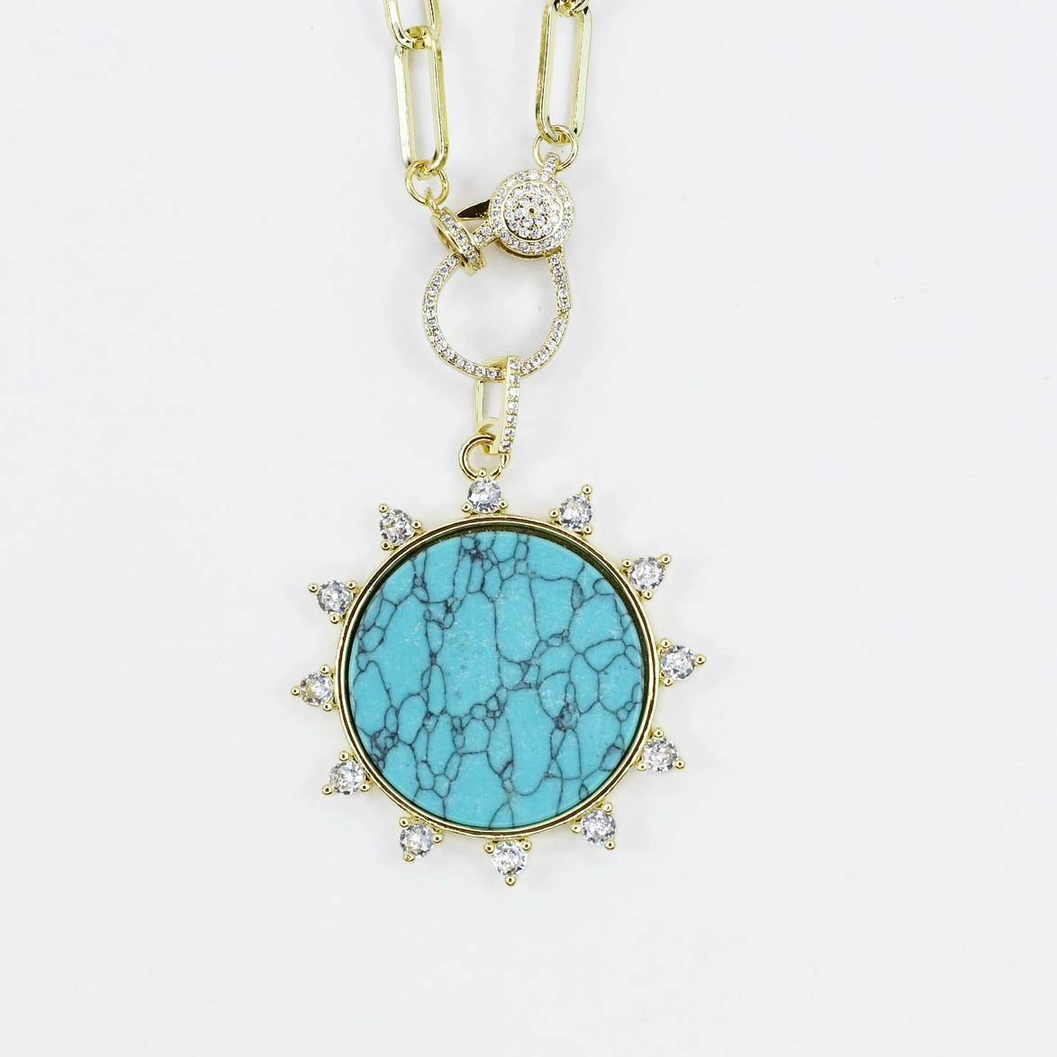 Solar Turquoise Muse Necklace