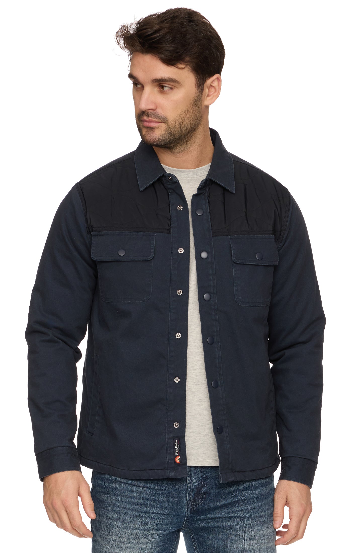 CAMERON MIXED MEDIA FILLED JACKET