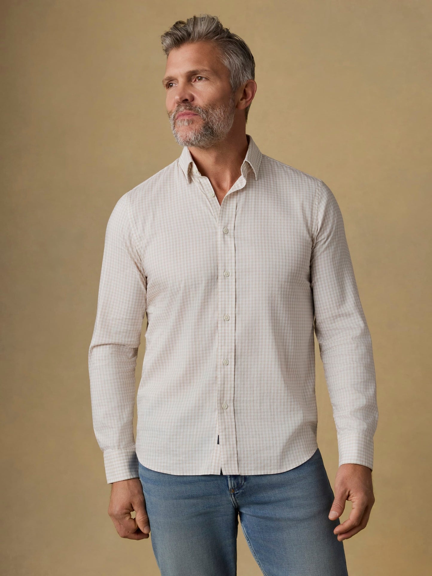 The Movement Shirt - Faded Khaki Gingham