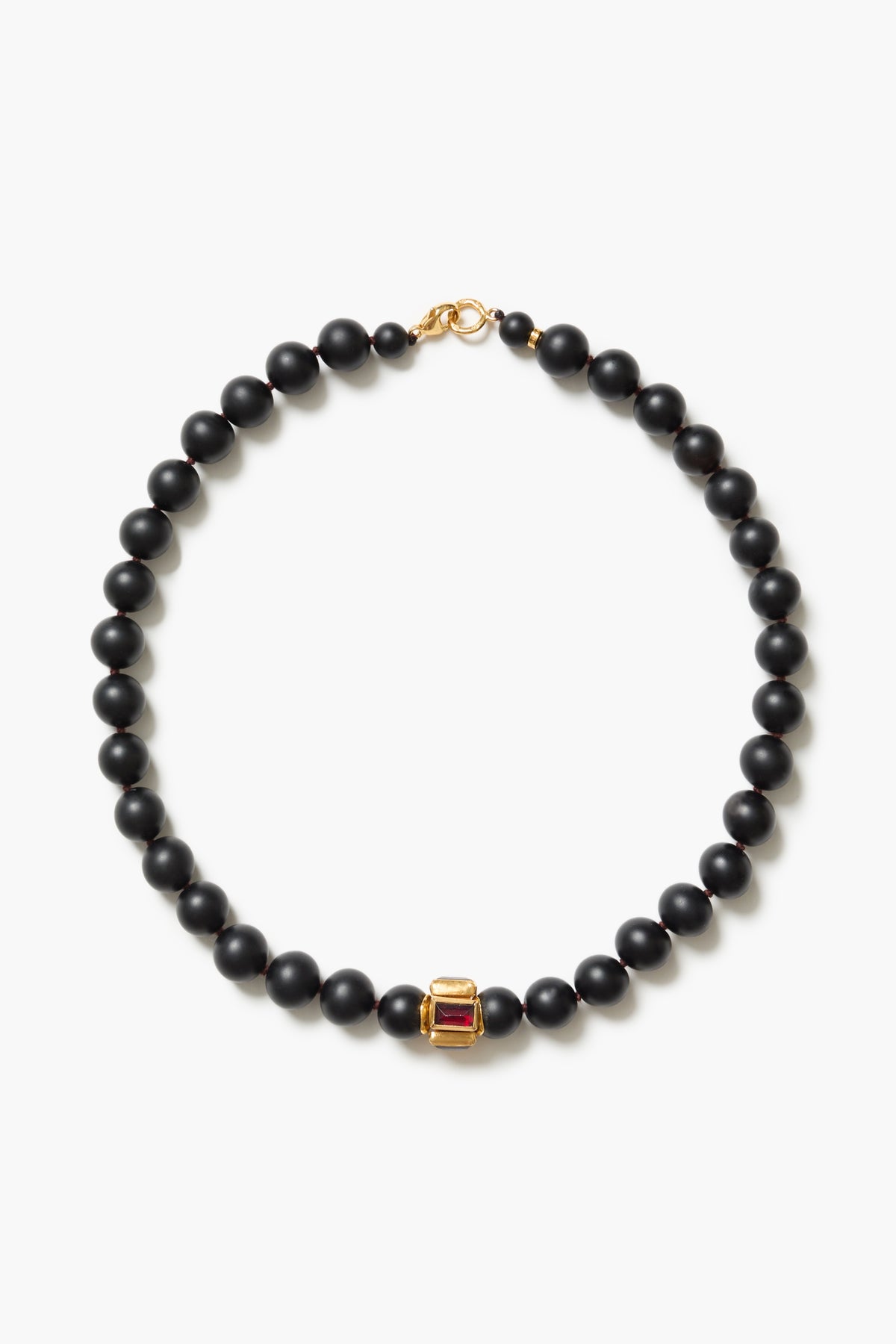 Scroll Necklace - Onyx