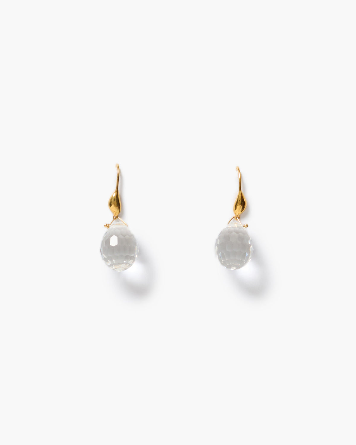 Disco Drop Earrings - Crystal