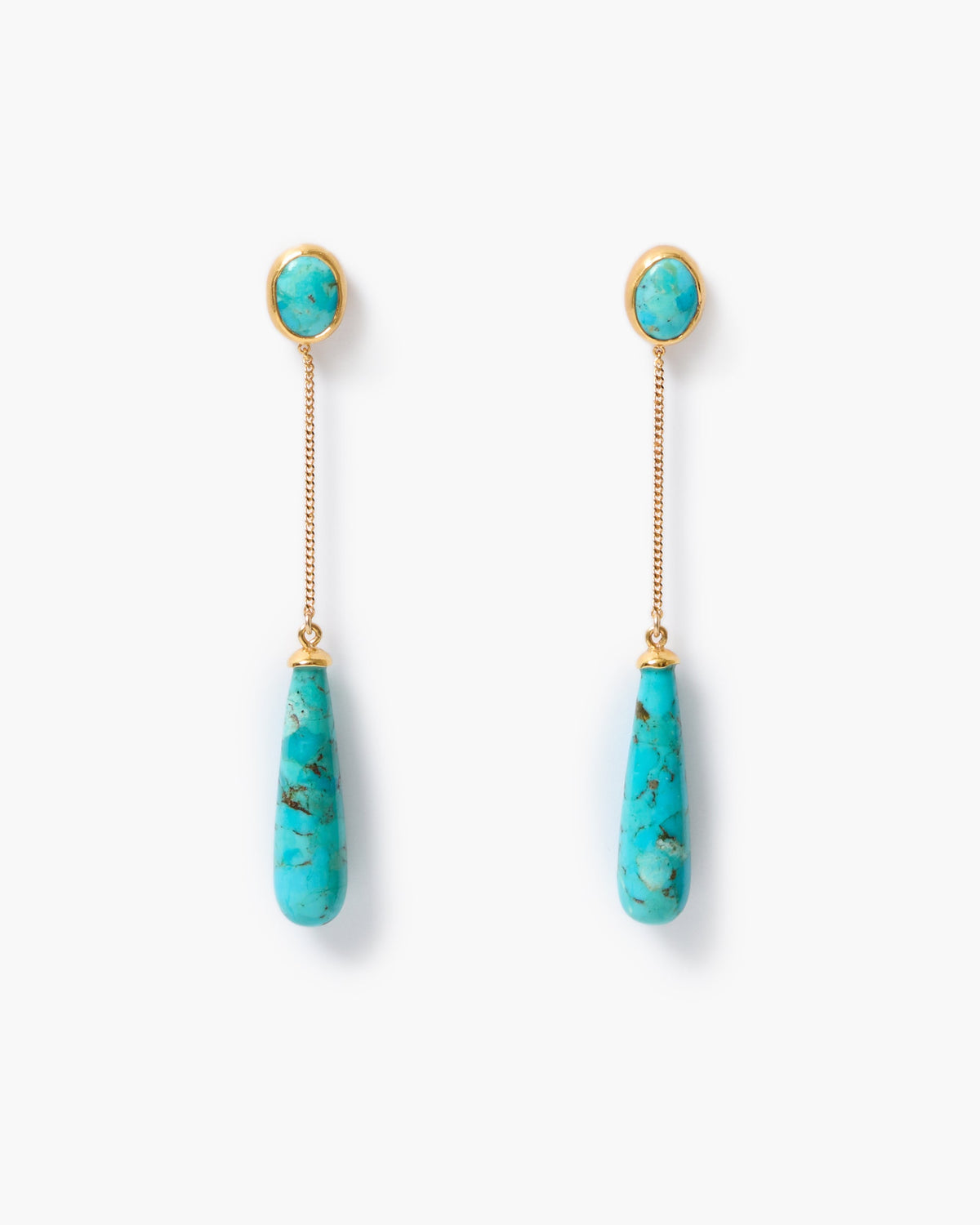 Trapeze Earrings - Turquoise