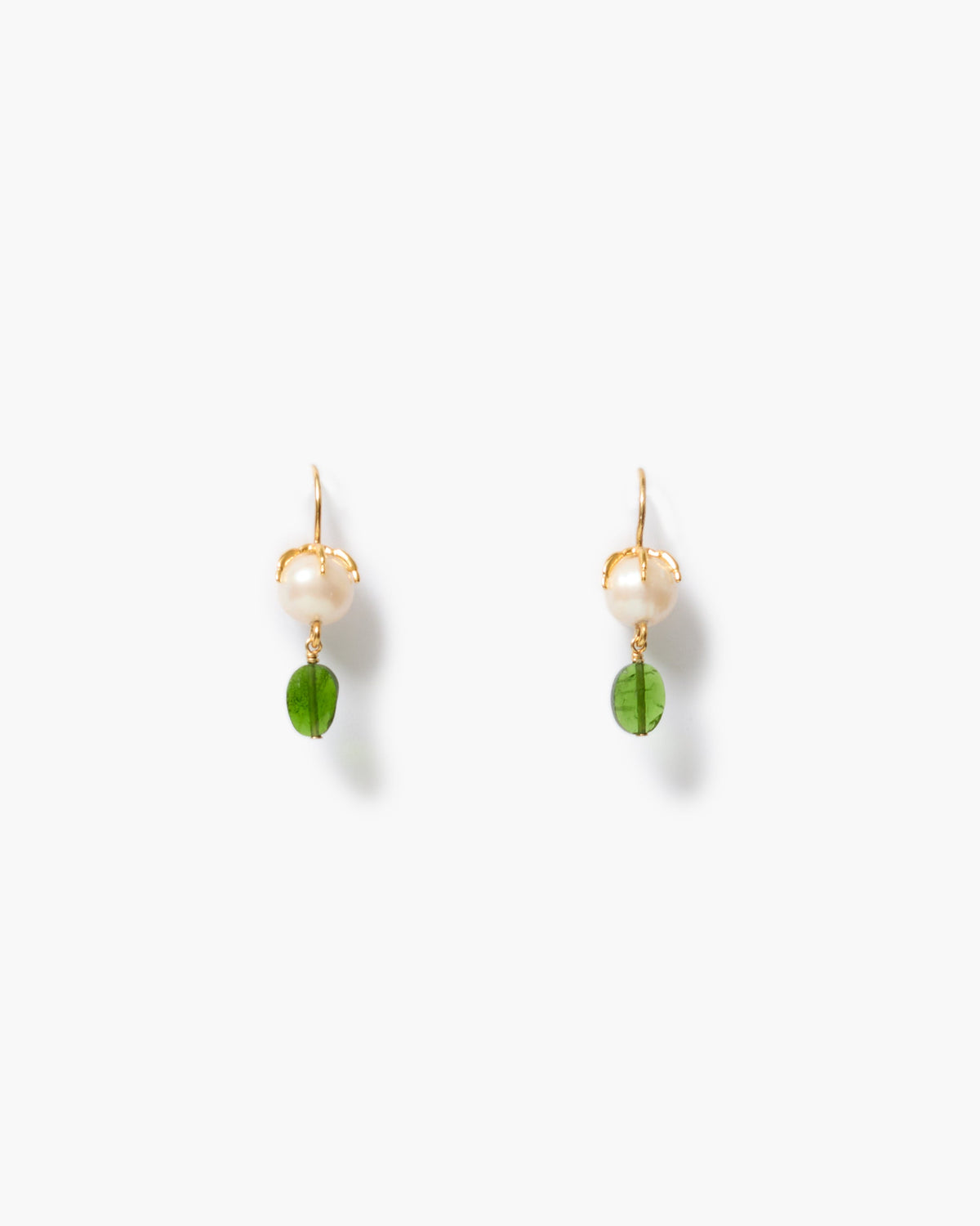 Mini Lark Drip Earrings - White Pearl