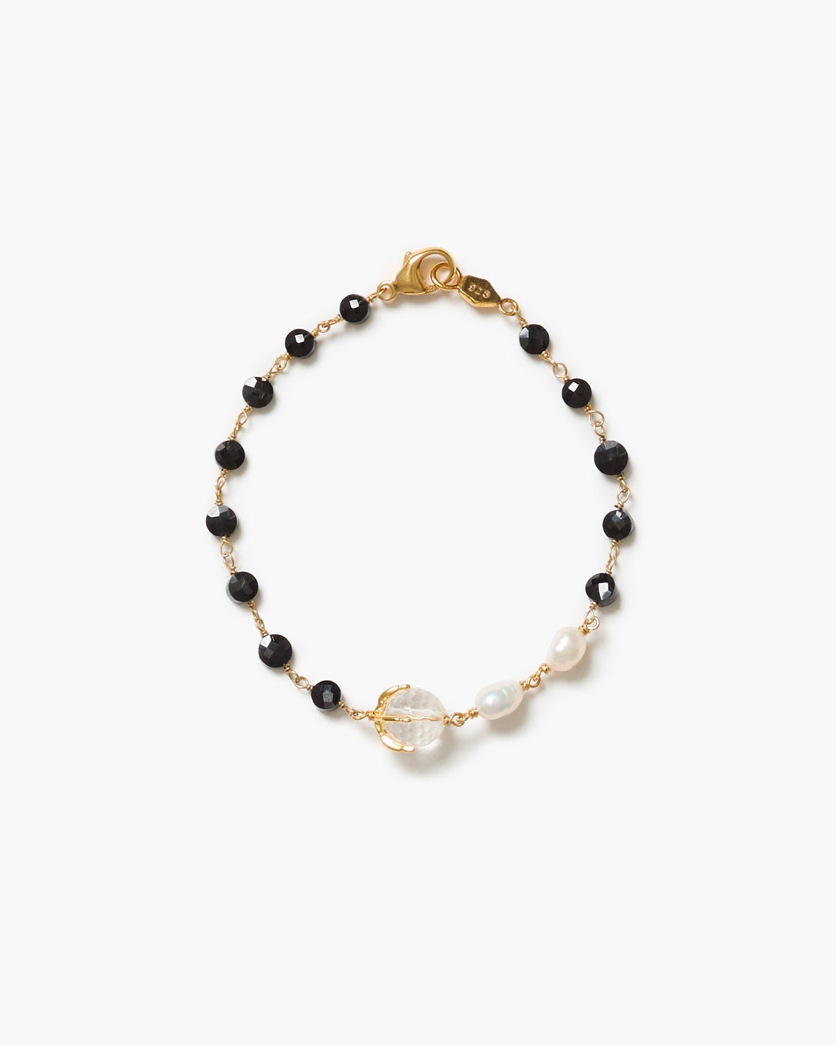 Mini Lark Bracelet - Black Spinel