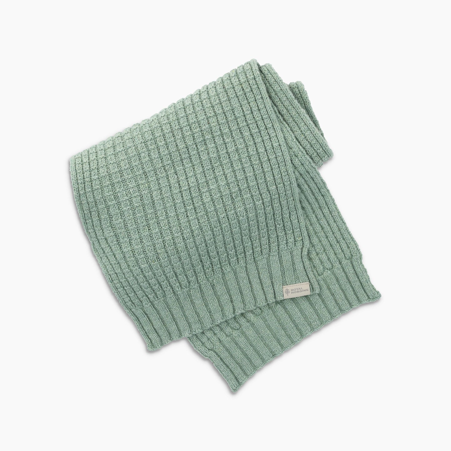 Westlands Scarf in soft sage green knit with ribbed texture, personally curated Fredericksburg TX