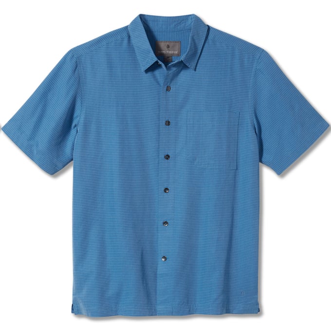 Desert Pucker Dry Short Sleeve polo, kurzarm, Knopfleiste, Brusttasche, Parisian Blue