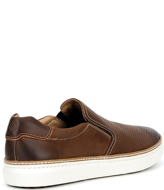 McGuffey 2 Perfed Slip On - Brown Oiled Full Grain