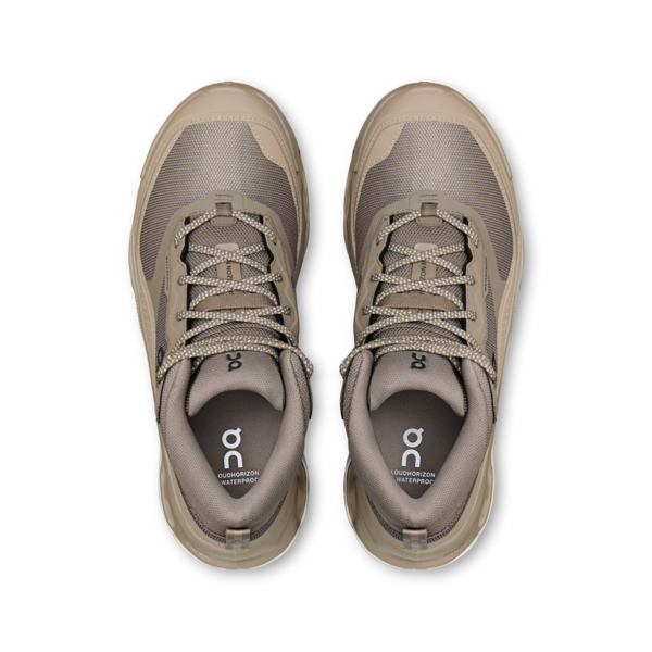 Women's Cloudhorizon 2 Mid WP - Cinder/Desert by ON RUNNING beige brown hiking shoes