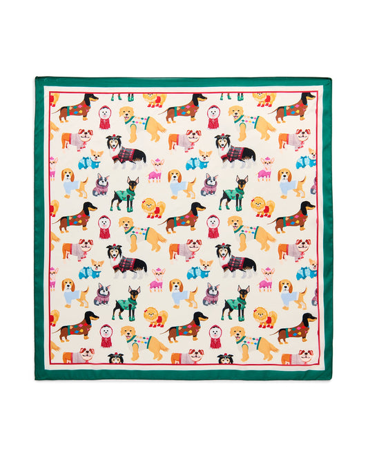 Doggies Square Scarf