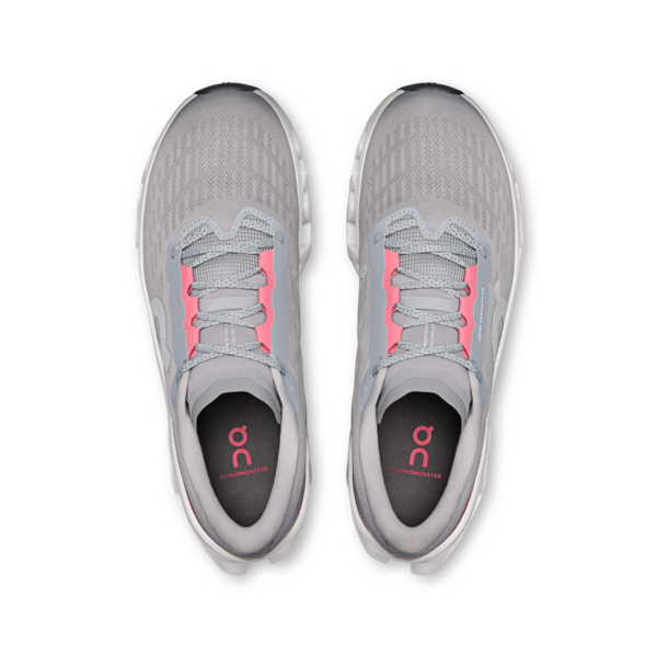 Men's Cloudmonster 3 - Alloy/Glacier by ON RUNNING gray and white running shoes