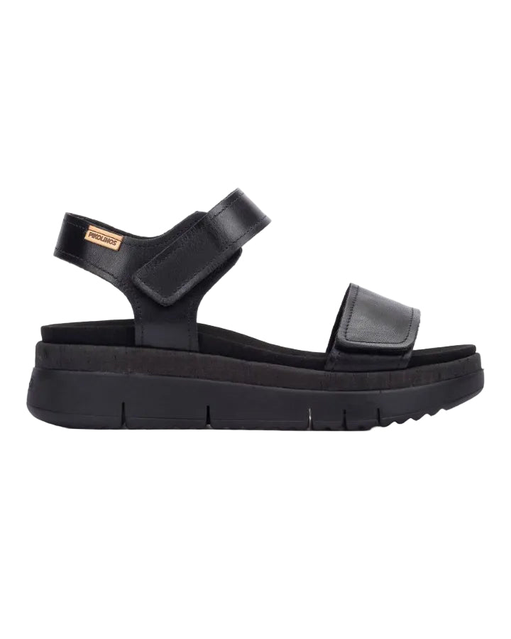 Palma W4N-0940 black leather sandals by PIKOLINOS from Women's Shoes and HCO collections