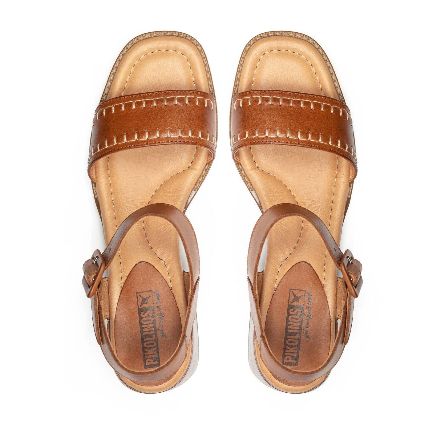 Sandalias Brandy Oliva W2G con pala acolchada y costuras en relieve