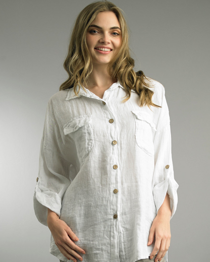 1-Pocket Button Top