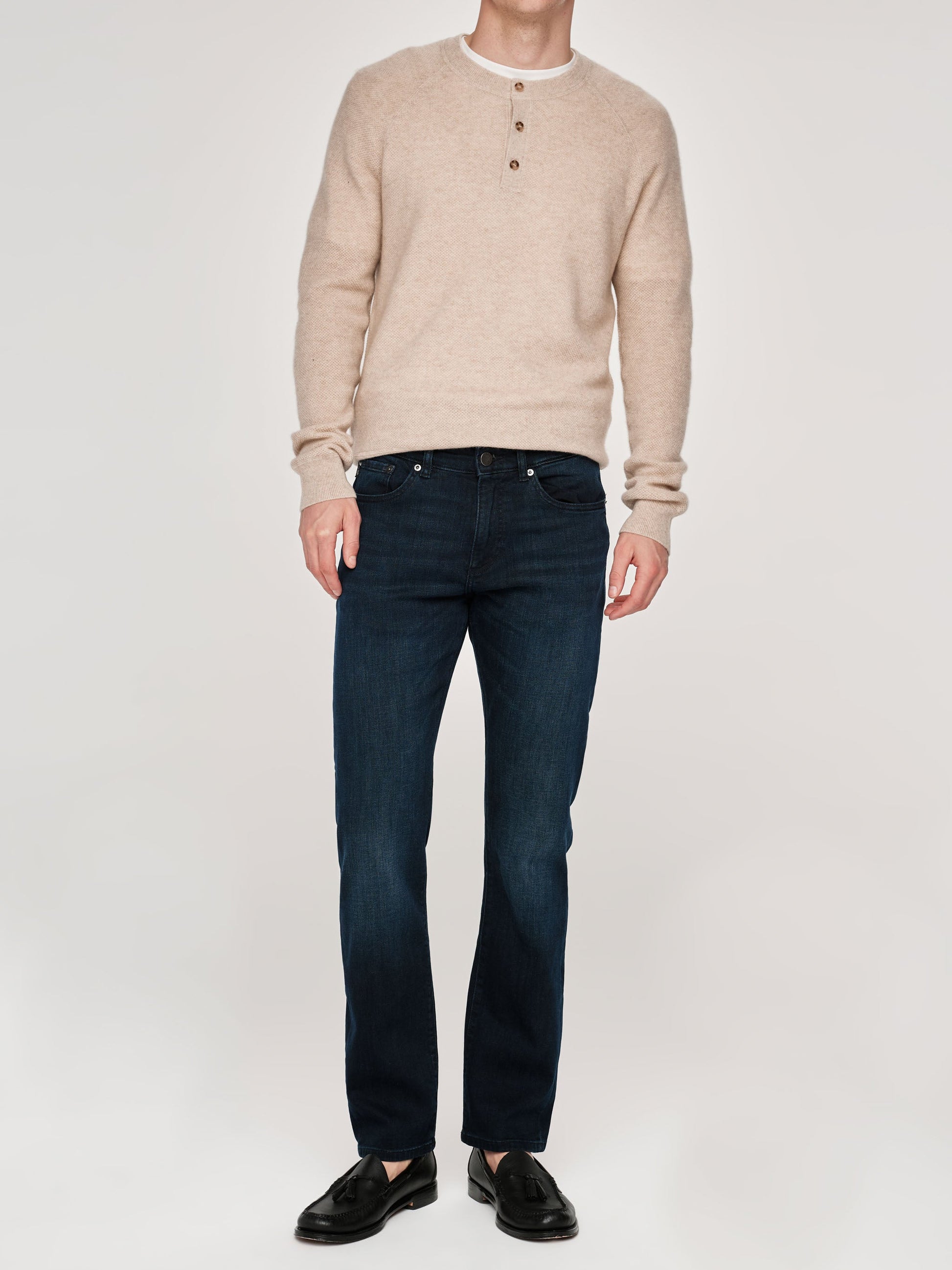 Russell Slim Straight 32" - National Harbor deep indigo men's pants by DL1961, moisture wicking