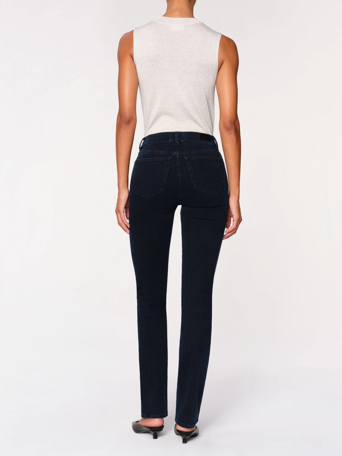 Mara Straight 31" - Flatiron deep indigo mid-rise straight leg jeans by DL1961 Women's Pants HCO