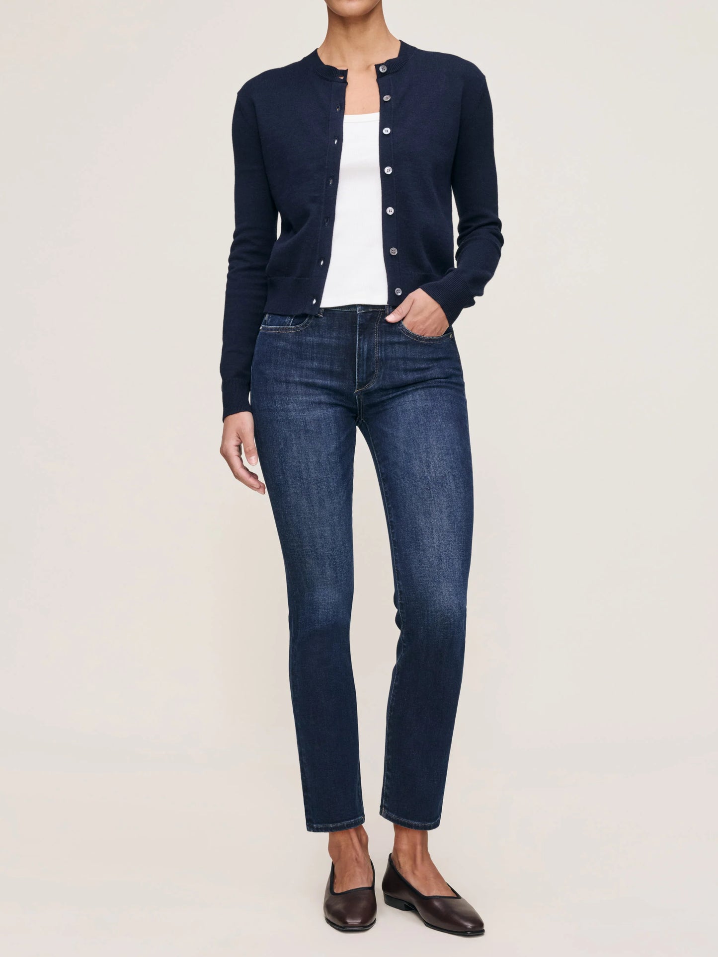 Mara Straight 27" - Eastside stretch dark indigo ankle jeans by DL1961, Women's Pants HCO