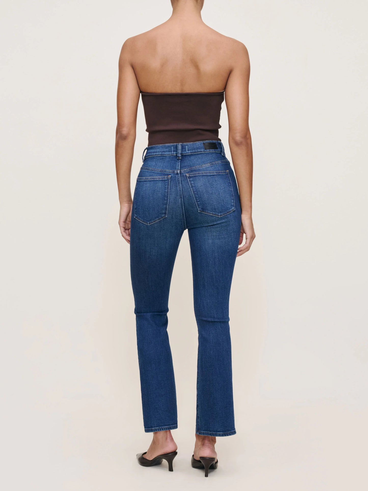 Bridget Boot - Raindrop mid indigo high-rise cropped boot cut jeans by DL1961 Women's Pants HCO