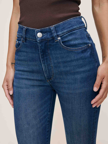 Bridget Boot - Raindrop mid indigo high-rise sculpting jeans by DL1961 Women's Pants HCO