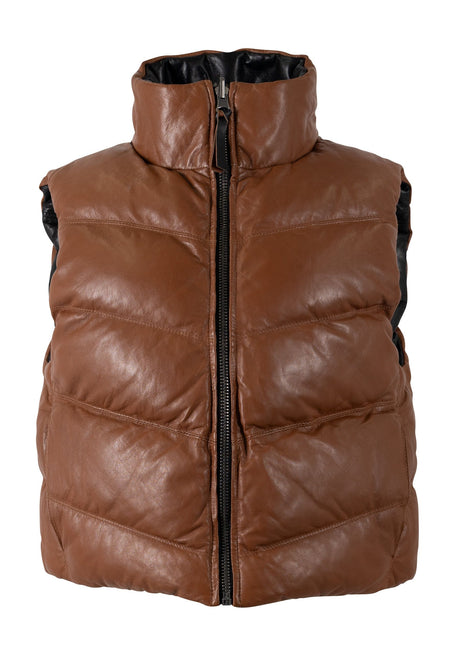 Ellen Os Leatehr Vest - Reversible