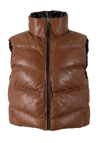Ellen Os Leatehr Vest - Reversible