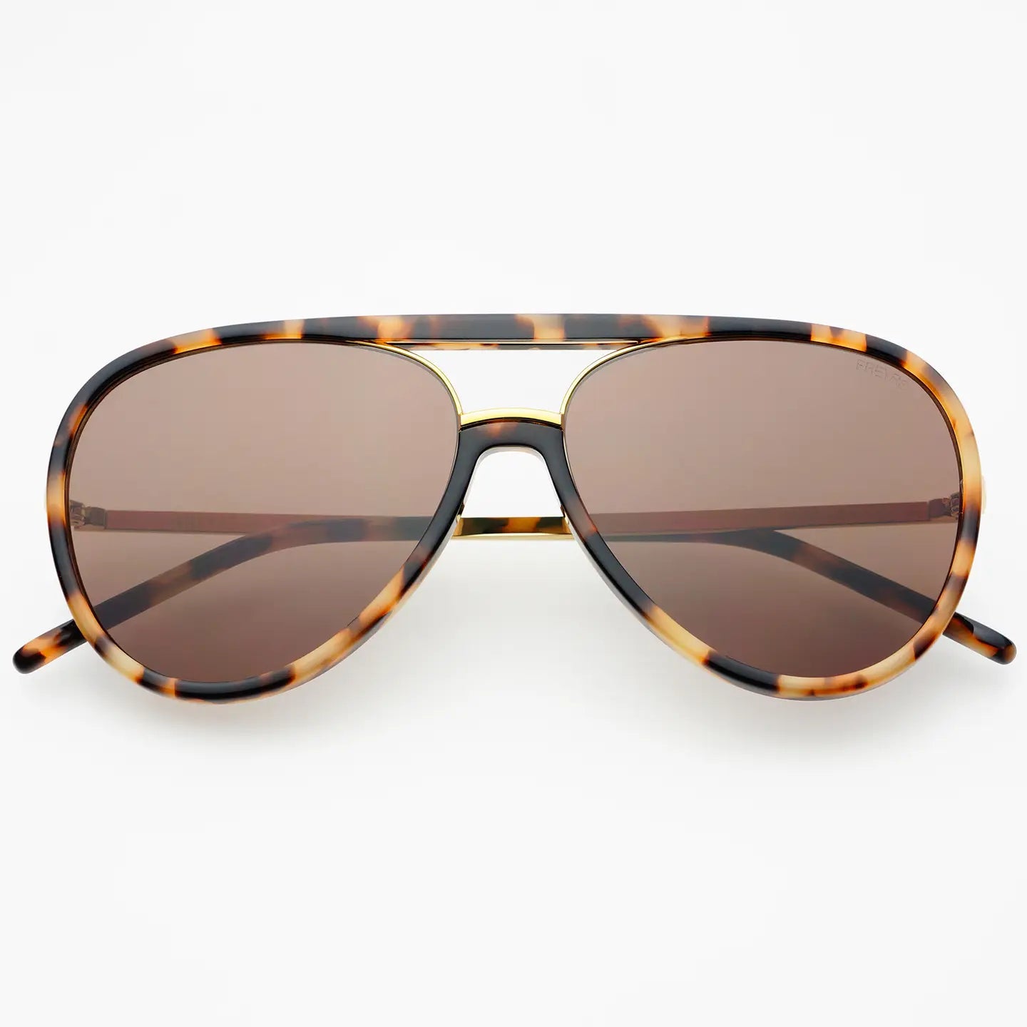Shay Aviator Sunglasses - Milky Tortoise/Brown