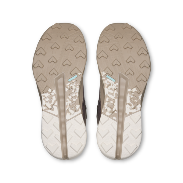 Women's Cloudhorizon 2 Mid WP - Cinder/Desert by ON RUNNING beige brown hiking shoe outsoles